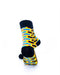 cooldesocks neon brick wall quarter socks rear view image