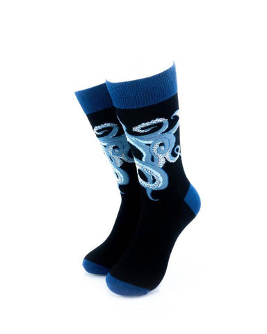 cooldesocks octopus crew socks front view image