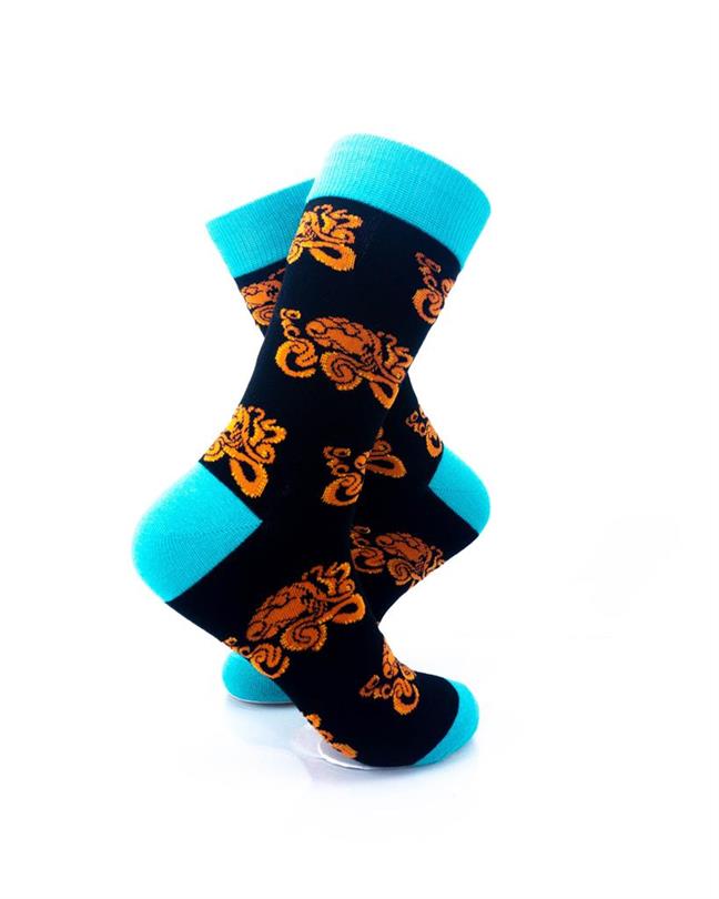 cooldesocks octopus print crew socks right view image