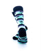 cooldesocks old school palm stripes crew socks rear view image