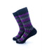 cooldesocks old school purple dots crew socks left view image