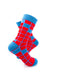 cooldesocks old school red button crew socks right view image