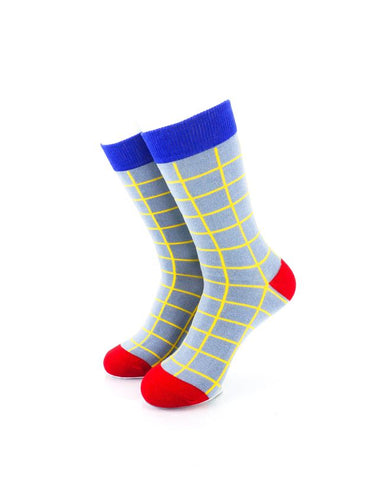 cooldesocks old school square crew socks front view image