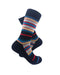 cooldesocks old school stripes on black crew socks right view image