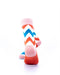 cooldesocks old school zig zag quarter socks rear view image