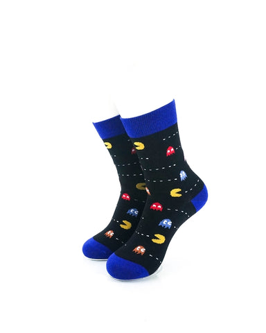 cooldesocks pac man neo quarter socks front view image