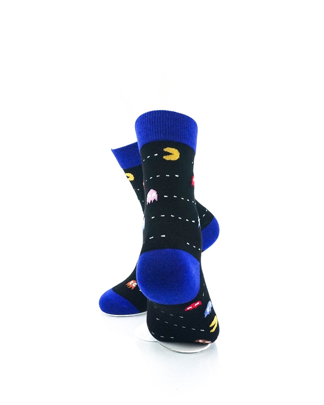 cooldesocks pac man neo quarter socks rear view image
