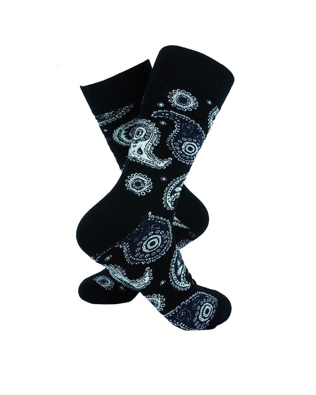 Paisley Black White Blue