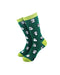 cooldesocks panda green crew socks front view image