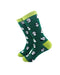 cooldesocks panda green crew socks left view image