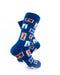 cooldesocks philately blue crew socks right view image