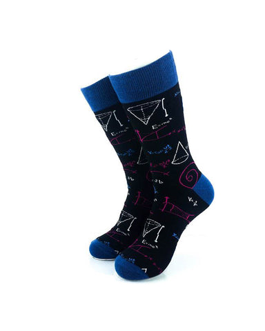 cooldesocks physics formulas crew socks front view image