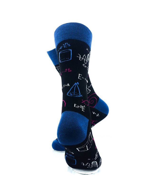 cooldesocks physics formulas crew socks rear view image