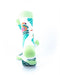cooldesocks pink flamingo green leaves crew socks rear view image