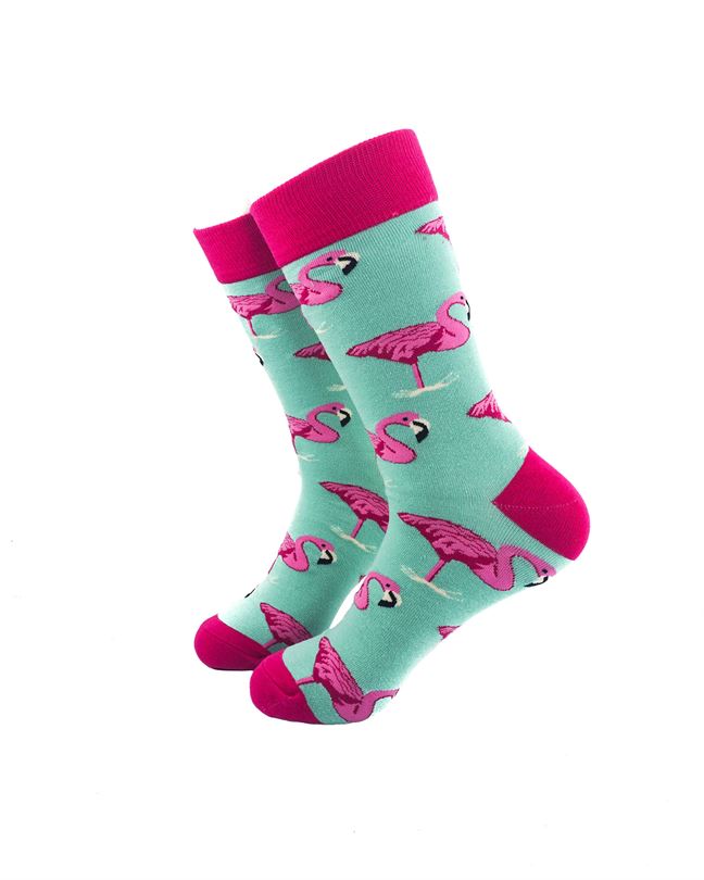 Pink Flamingos Green