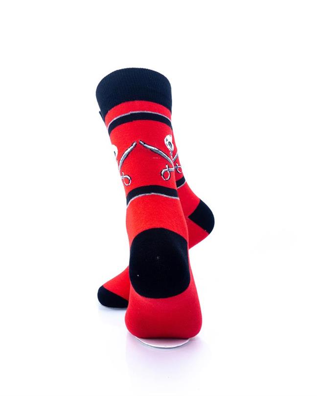 cooldesocks pirate cutlass crew socks rear view image
