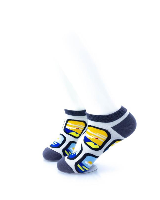cooldesocks plane windows ankle socks left view image