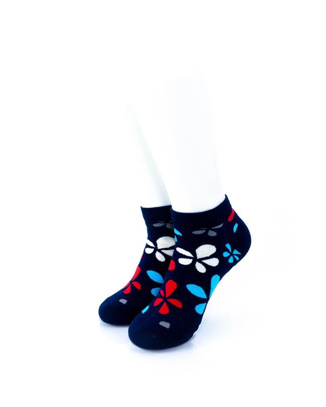 cooldesocks plumeria in colors ankle socks front view image