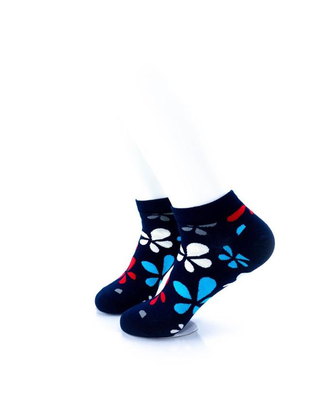 cooldesocks plumeria in colors ankle socks left view image