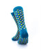 cooldesocks plus sign teal crew socks rear view image