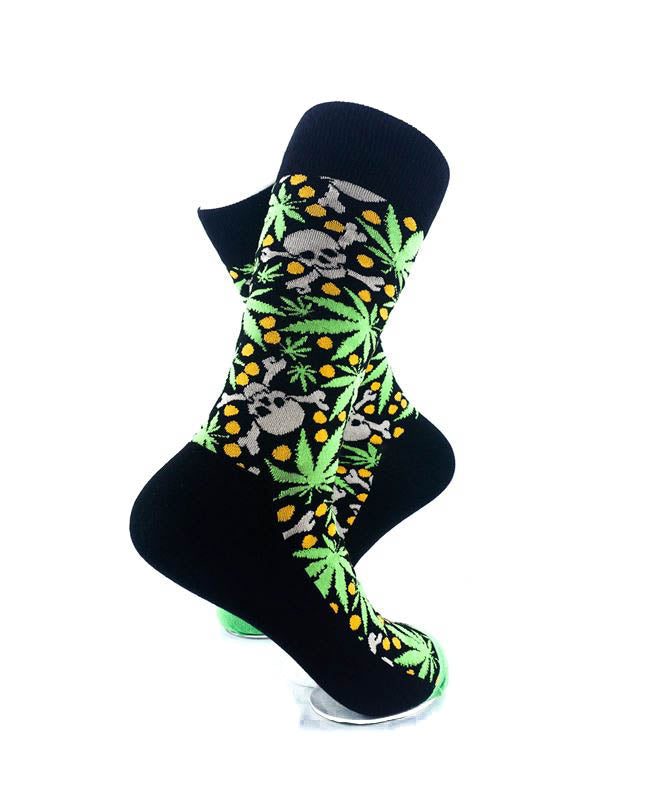 cooldesocks poison cannabis crew socks right view image