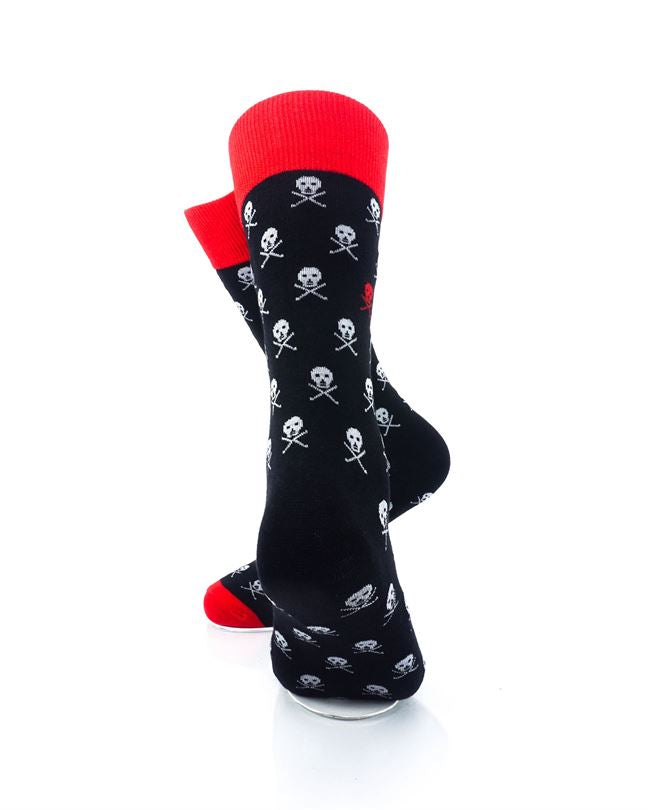 cooldesocks poison hazard crew socks rear view image