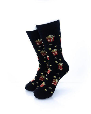 cooldesocks popcorn crew socks front view image