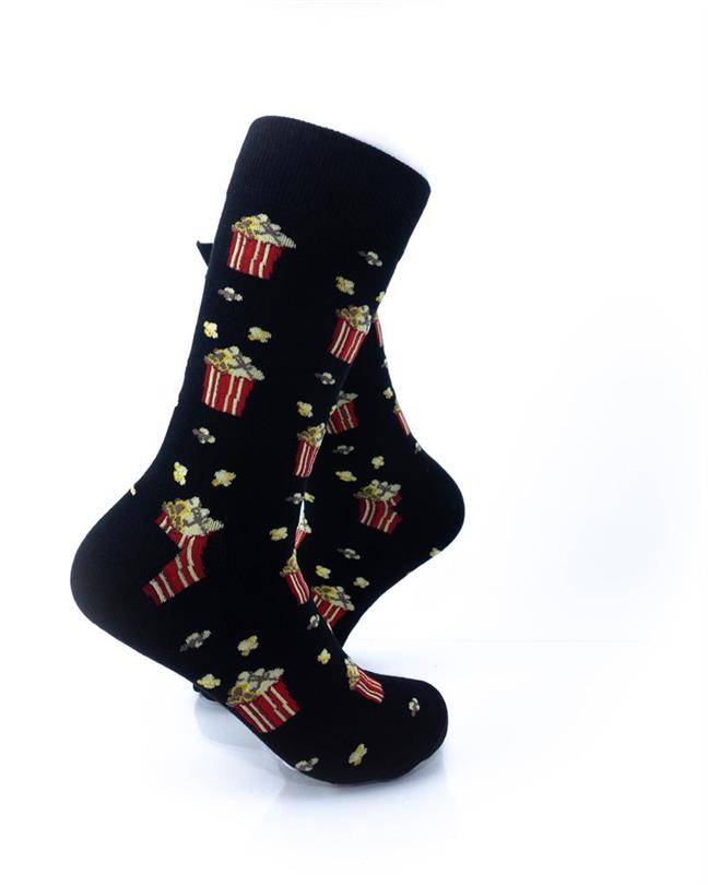 cooldesocks popcorn crew socks right view image