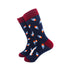 cooldesocks popsicles blue stripes crew socks left view image