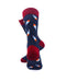cooldesocks popsicles blue stripes crew socks rear view image