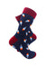 cooldesocks popsicles blue stripes crew socks right view image