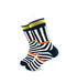 cooldesocks psychedelic bw orange gold crew socks left view image