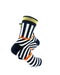 cooldesocks psychedelic bw orange gold crew socks right view image
