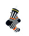 cooldesocks psychedelic bw orange gold quarter socks right view image