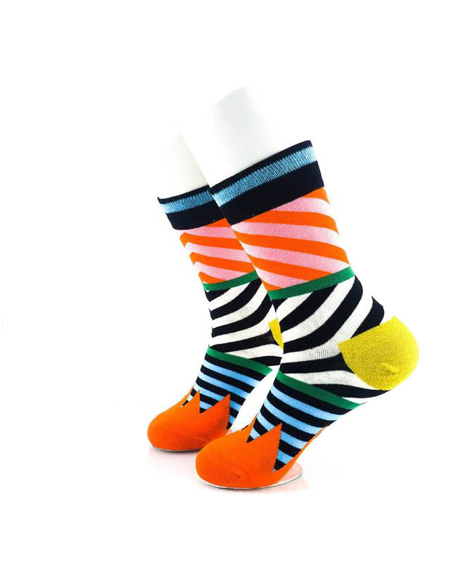 cooldesocks psychedelic colorful quarter socks left view image