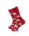 cooldesocks pugs red crew socks left view image