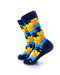 cooldesocks puzzle blue crew socks left view image
