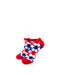 cooldesocks puzzle red ankle socks front view image