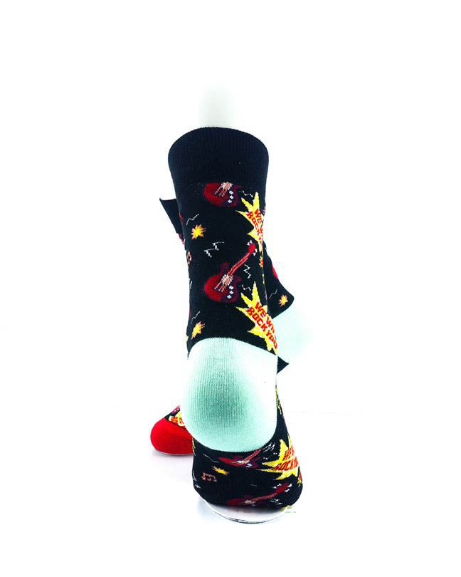 cooldesocks queen wewillrockyou quarter socks rear view image