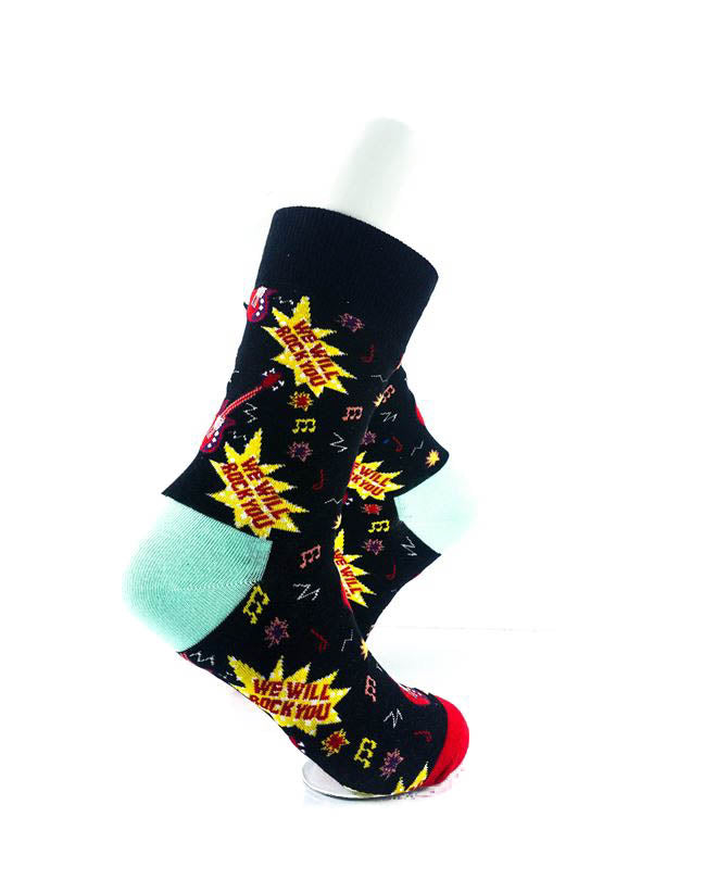 cooldesocks queen wewillrockyou quarter socks right view image