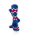 cooldesocks racing flag blue crew socks rear view image