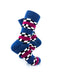cooldesocks racing flag blue crew socks right view image