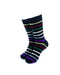 cooldesocks rainbow stripes crew socks front view image