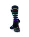 cooldesocks rainbow stripes crew socks rear view image