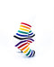 cooldesocks rainbow white quarter socks right view image