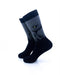 cooldesocks raptor black crew socks left view image