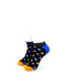 cooldesocks rectangle mosaic black ankle socks front view image