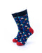 cooldesocks rectangle mosaic blue crew socks front view image