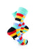 cooldesocks retro bar colorful crew socks right view image