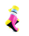 cooldesocks retro colorful pink crew socks right view image